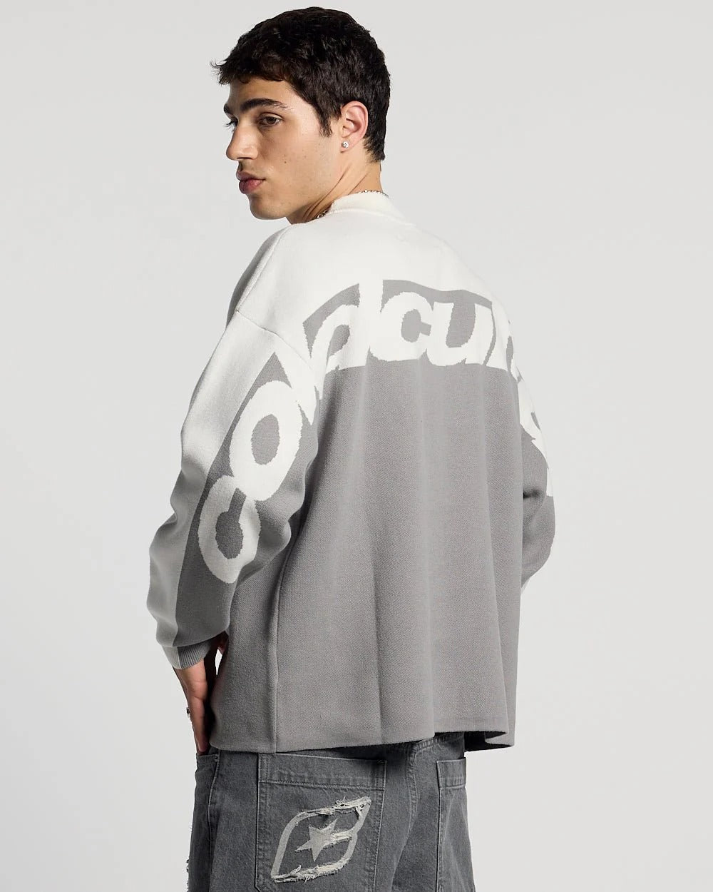 NO RISK FLEECE JACKET STONE GREY