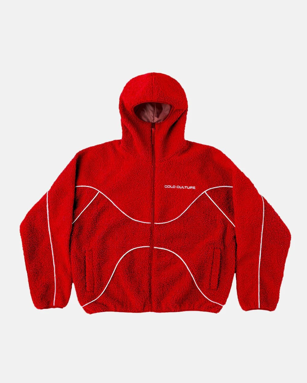 NO RISK FLEECE JACKET STONE RED