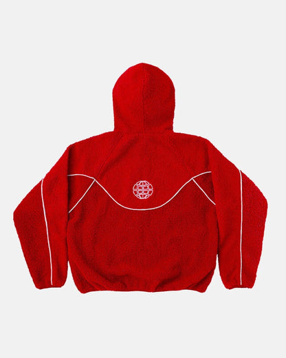 NO RISK FLEECE JACKET STONE RED