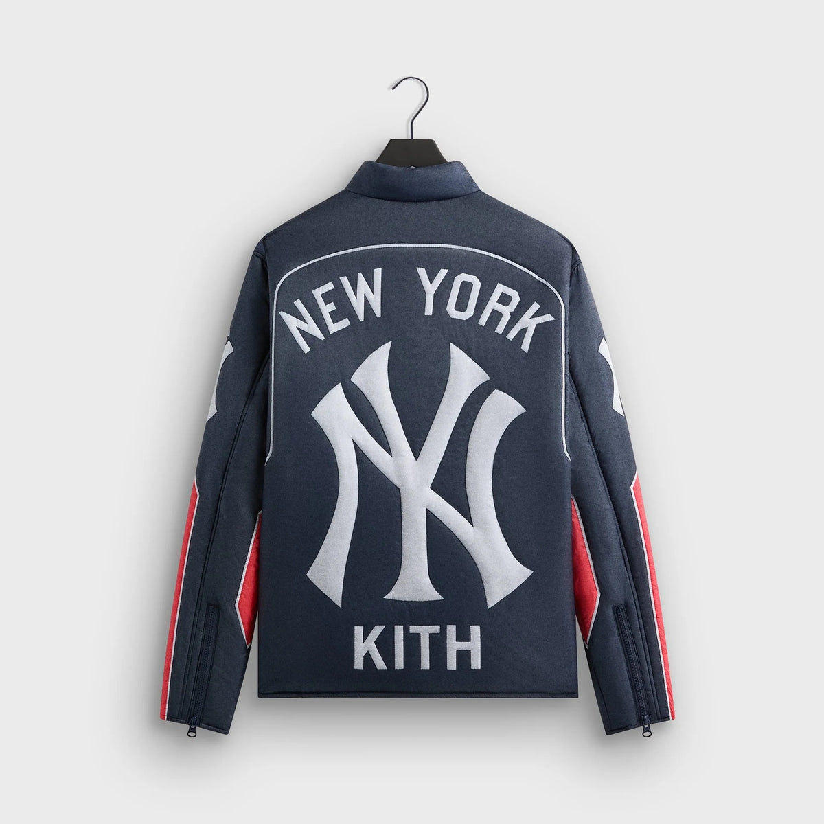 Kith for the New York Yankees Zip Brixton Puffed Shirt Jacket
