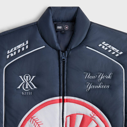 Kith for the New York Yankees Zip Brixton Puffed Shirt Jacket